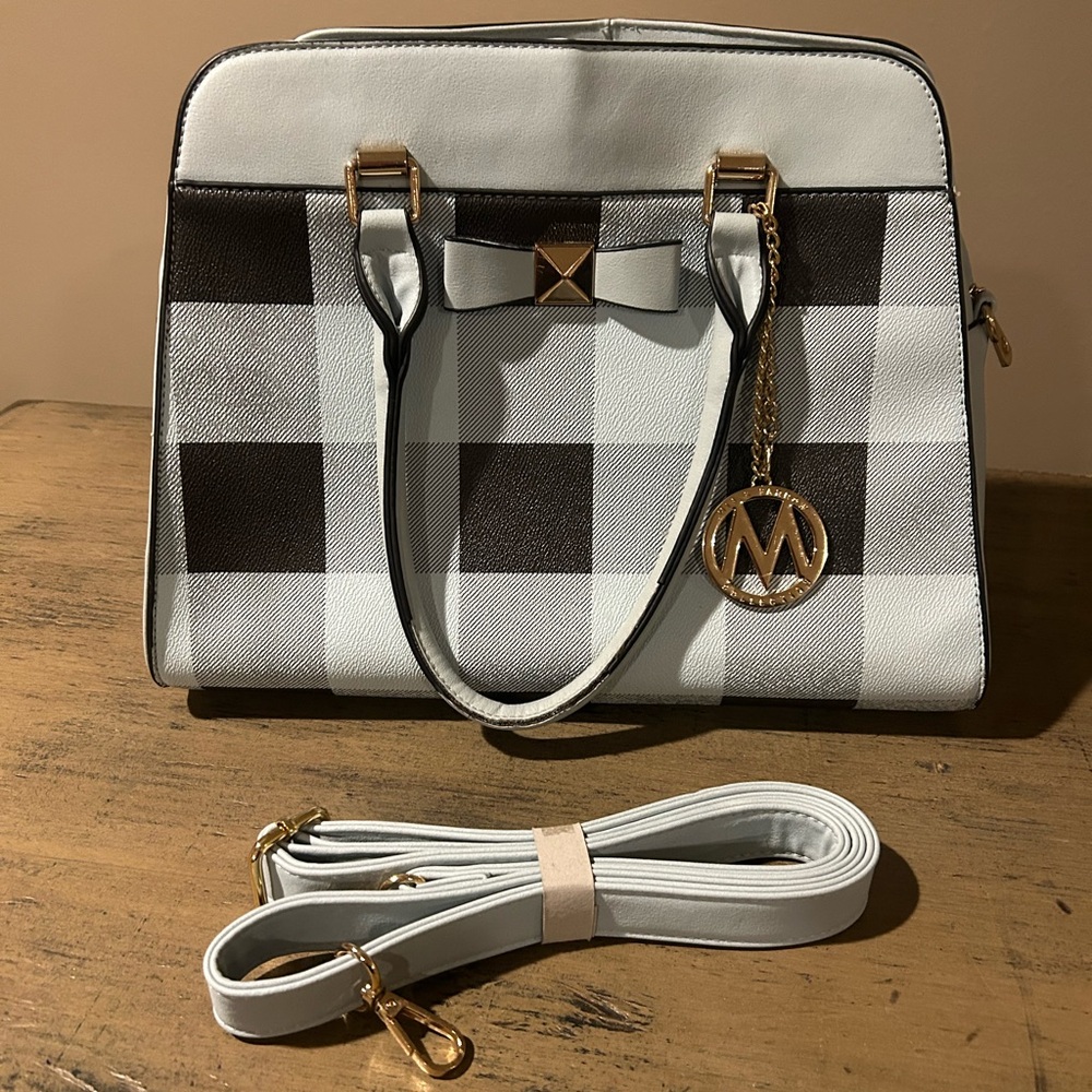 MKF Collection Cute Checkered‎ Handbag